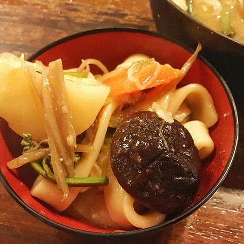 小作さんのほうとうに感激