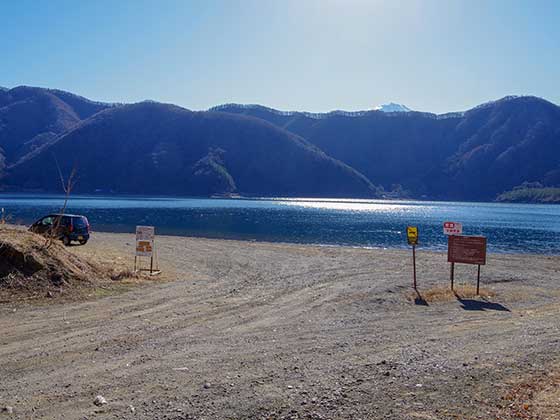 西湖の富士山撮影ポイントへ　道順